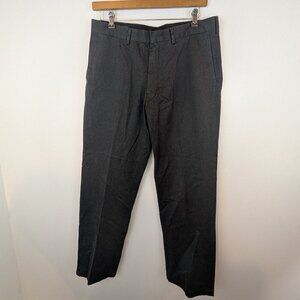 NWT Lands' End Gray Traditional Fit Dress Pants, Sz 36 x 32